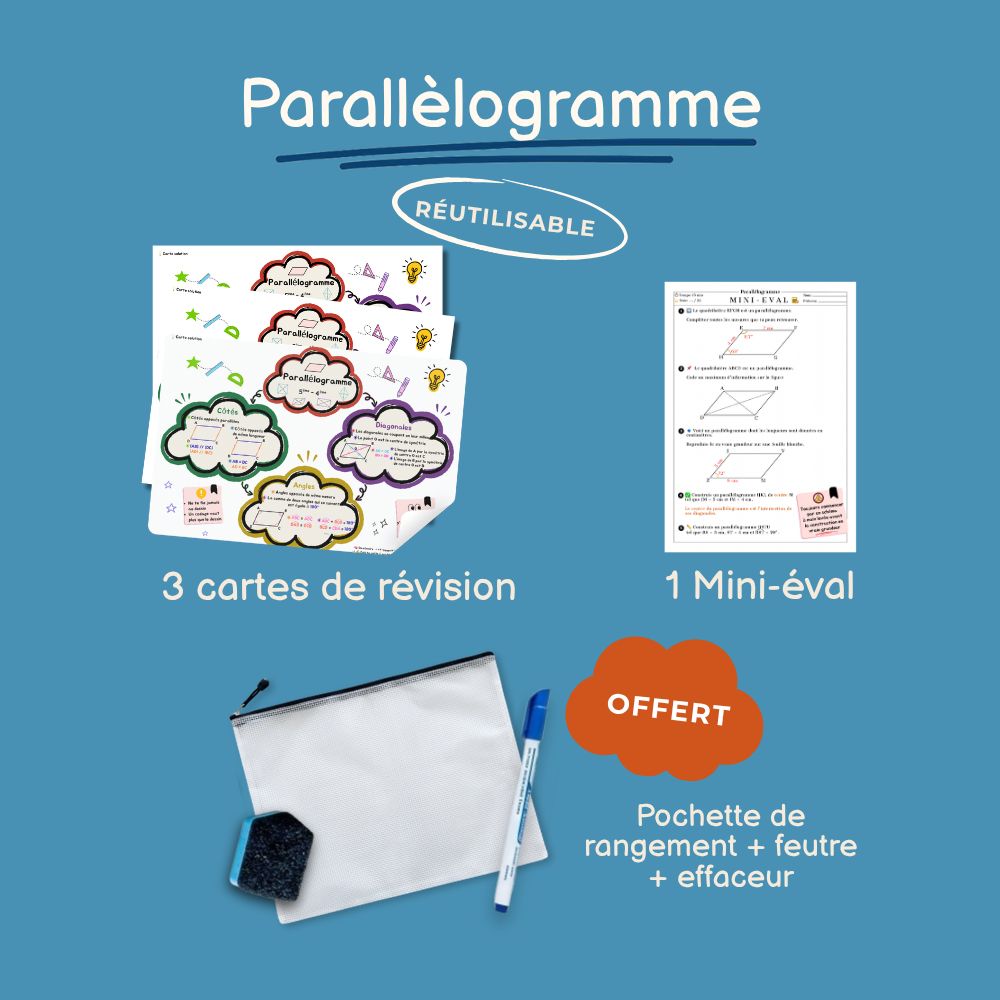 Cartes de révision Parallélogramme