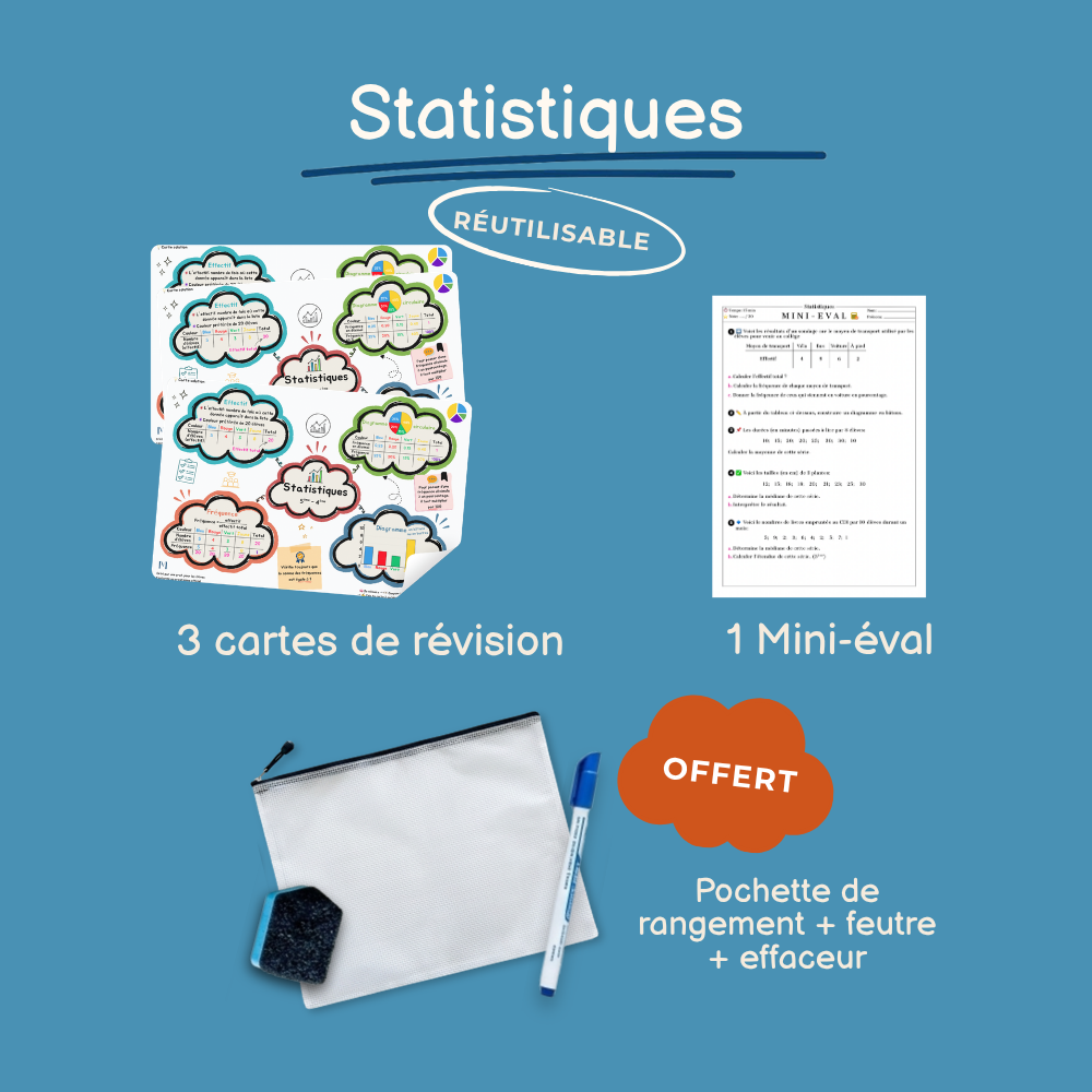 Cartes de révision Statistiques