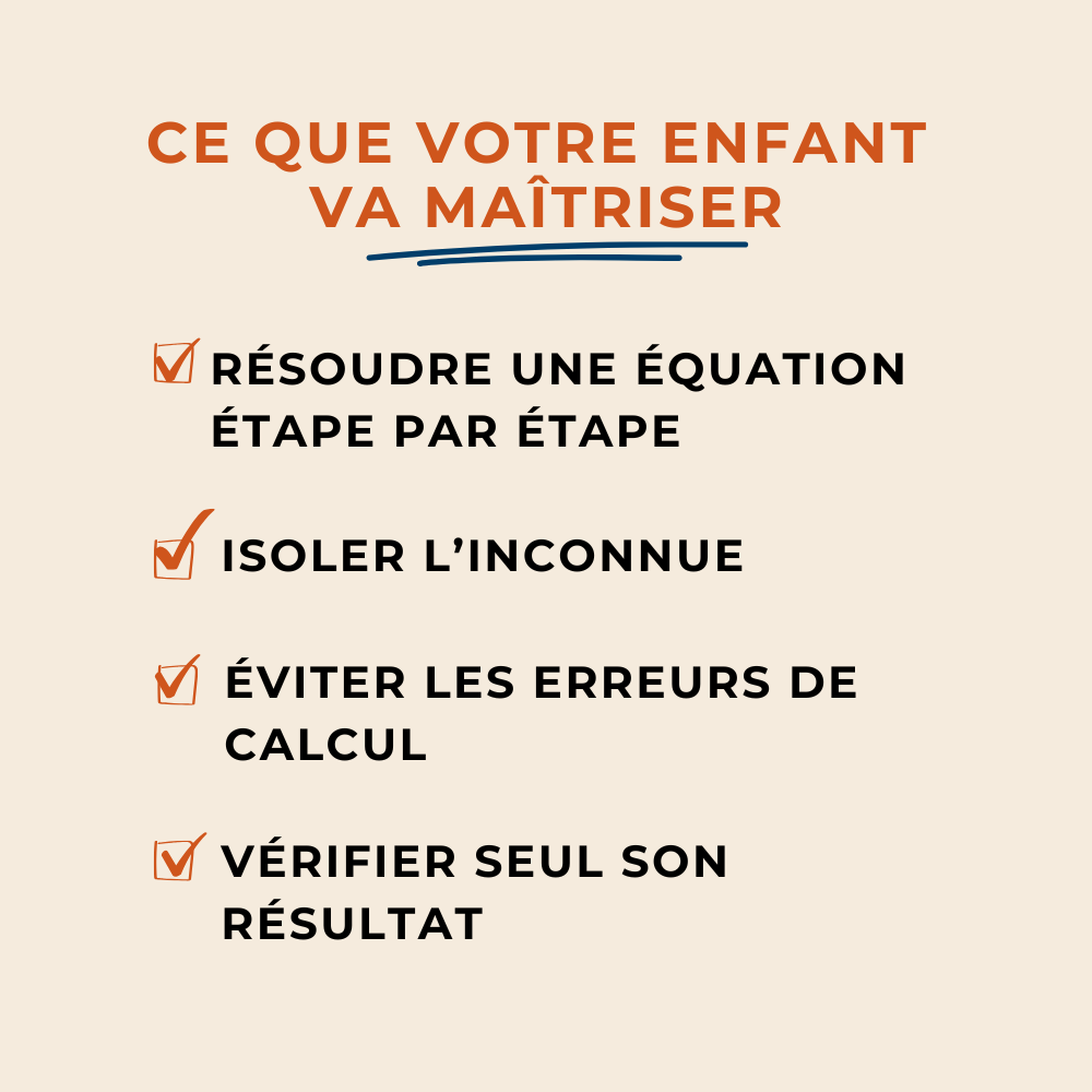 Cartes de révision Équations
