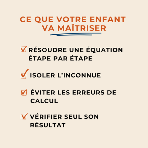 Cartes de révision Équations