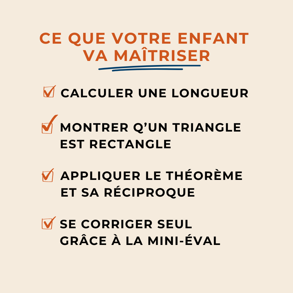 Cartes de révision Pythagore