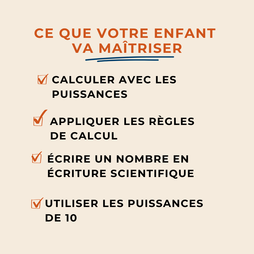 Cartes de révision Les Puissances