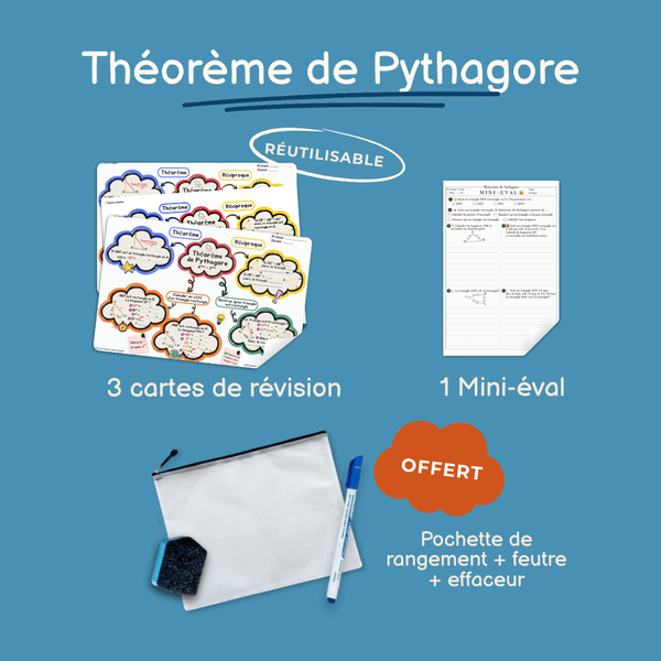 Cartes de révision Pythagore