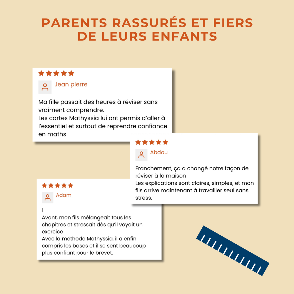 Cartes de révision Développer et Réduire